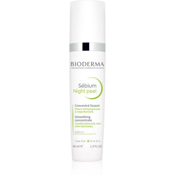 Bioderma Bioderma Sébium Night Peel zaglađujući eksfolijacijski serum za nepravilnosti na koži lica 40 ml
