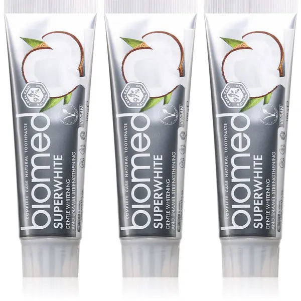 Biomed Biomed Superwhite zubna pasta za jačanje s kokosovim uljem 3x100 g