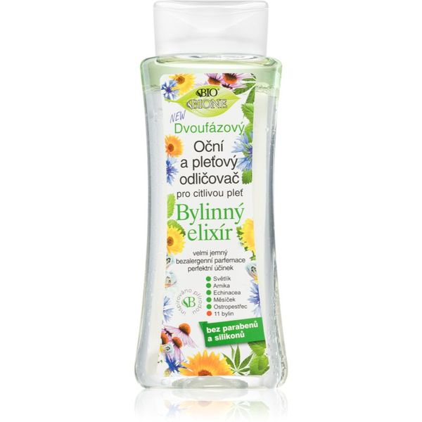 Bione Cosmetics Bione Cosmetics Bylinný elixír dvofazna emulzija za uklanjanje šminke za oči 255 ml