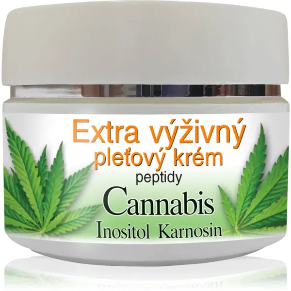 Bione Cosmetics Bione Cosmetics Cannabis with Peptides ekstra hranjiva krema za lice 51 ml