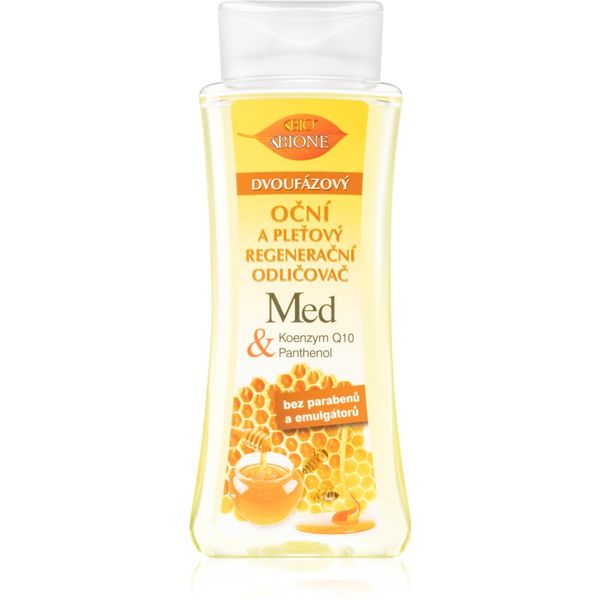 Bione Cosmetics Bione Cosmetics Honey + Q10 dvofazno sredstvo za skidanje šminke za lice i oči 255 ml