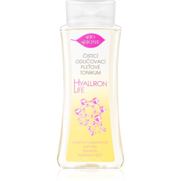 Bione Cosmetics Bione Cosmetics Hyaluron Life tonik za čišćenje i skidanje make-upa s hijaluronskom kiselinom 255 ml