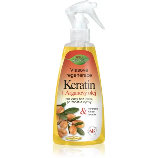 Bione Cosmetics Bione Cosmetics Keratin + Argan regenerator bez ispiranja za kosu 260 ml