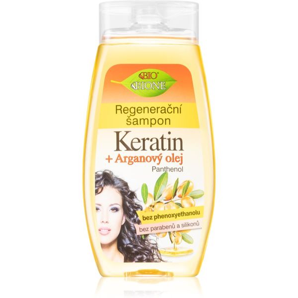 Bione Cosmetics Bione Cosmetics Keratin + Argan regenerirajući šampon za sjajnu i mekanu kosu 260 ml
