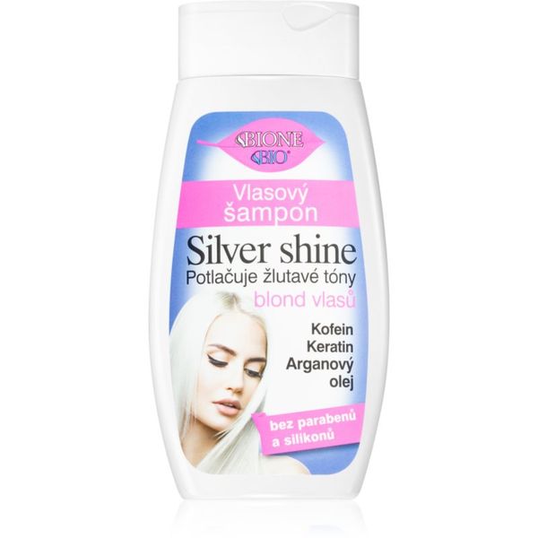 Bione Cosmetics Bione Cosmetics Silver Shine šampon za neutraliziranje bakrenih tonova 260 ml