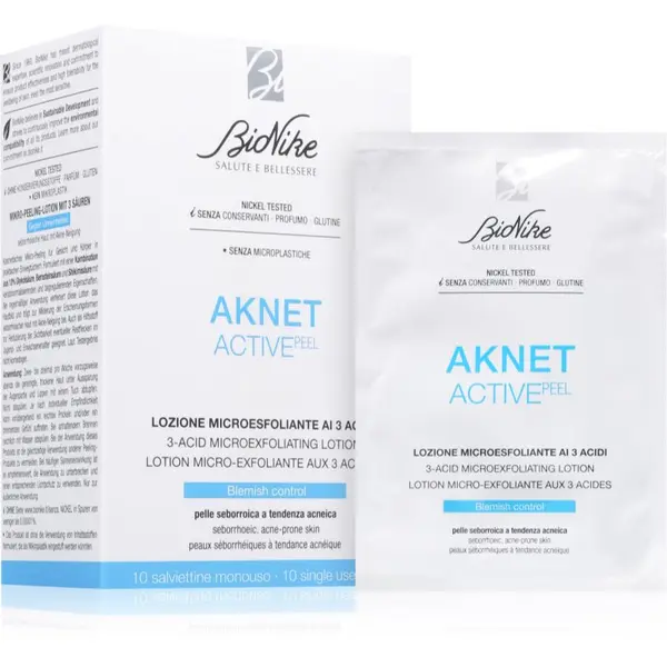 BioNike BioNike Aknet ACTIVEpeel eksfolijacijske maramice za lice 20 kom