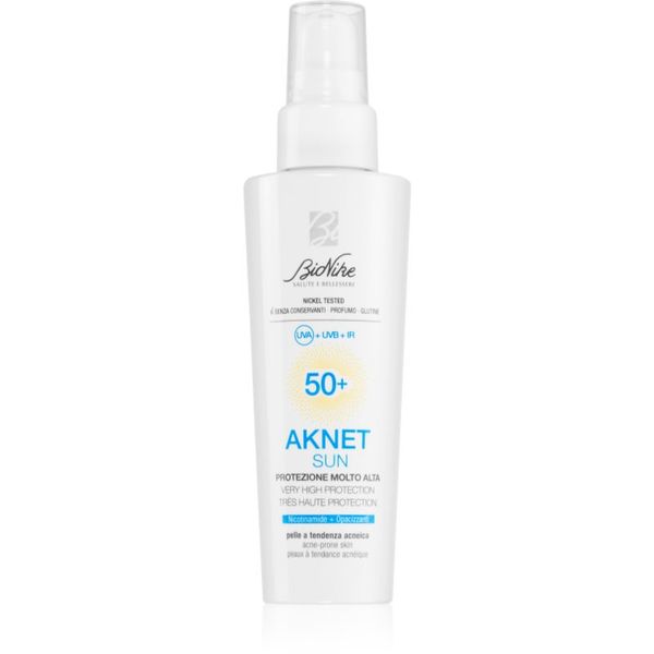 BioNike BioNike Aknet Sun zaštitna krema za lice za lice sklono aknama SPF 50+ 50 ml