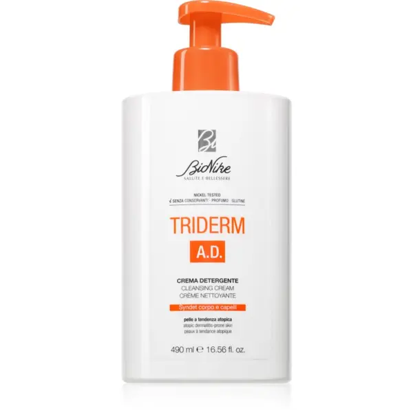 BioNike BioNike Triderm A. D. krema za čišćenje za atopičnu kožu 490 ml