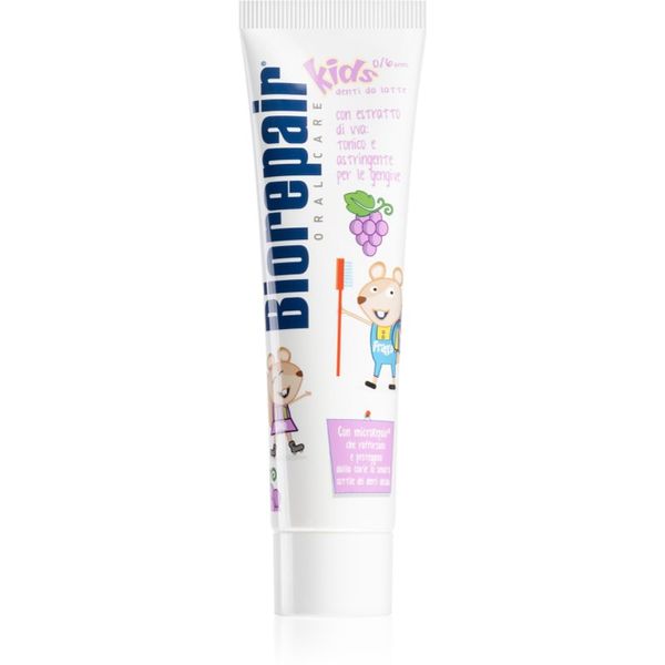 Biorepair Biorepair Kids 0-6 zubna pasta za djecu za obnavljanje zubne cakline Grape 50 ml
