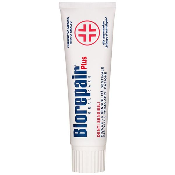 Biorepair Biorepair Plus Sensitive Teeth bioaktivna pasta za smanjenje osjetljivosti zubi i obnovu zubne cakline 75 ml