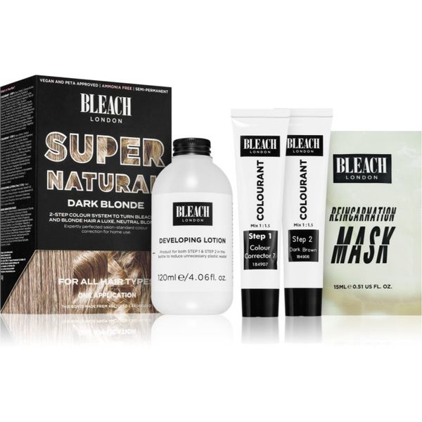 Bleach London Bleach London Super Natural Dark Blonde polutrajna boja za kosu nijansa Dark Blonde 1 kom