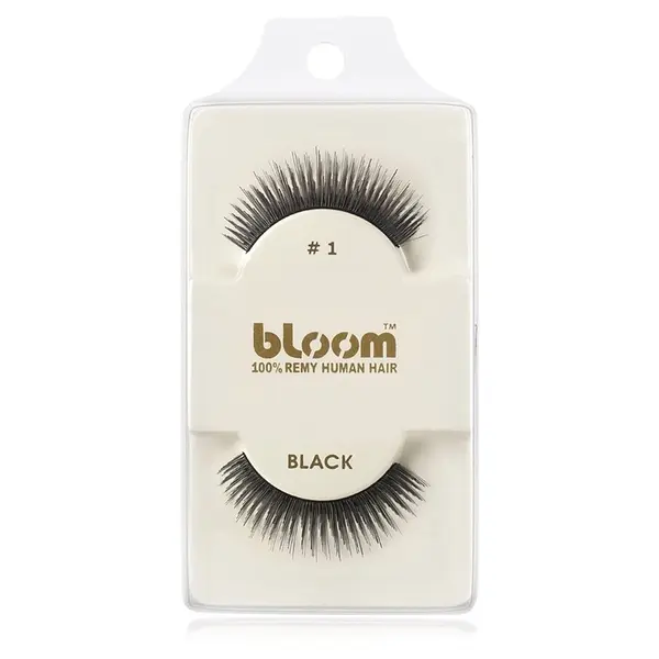 Bloom Bloom Natural trepavice od prirodne kose za lijepljenje No. 1 (Black) 1 cm