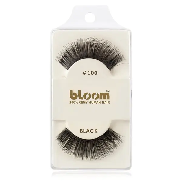 Bloom Bloom Natural trepavice od prirodne kose za lijepljenje No. 100 (Black) 1 cm