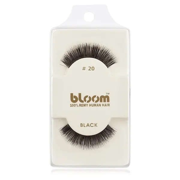 Bloom Bloom Natural trepavice od prirodne kose za lijepljenje No. 20 (Black) 1 cm