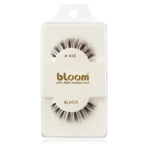 Bloom Bloom Natural trepavice od prirodne kose za lijepljenje No. 415 (Black) 1 cm