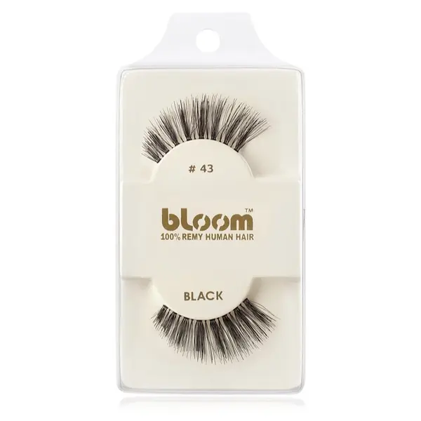 Bloom Bloom Natural trepavice od prirodne kose za lijepljenje No. 43 (Black) 1 cm