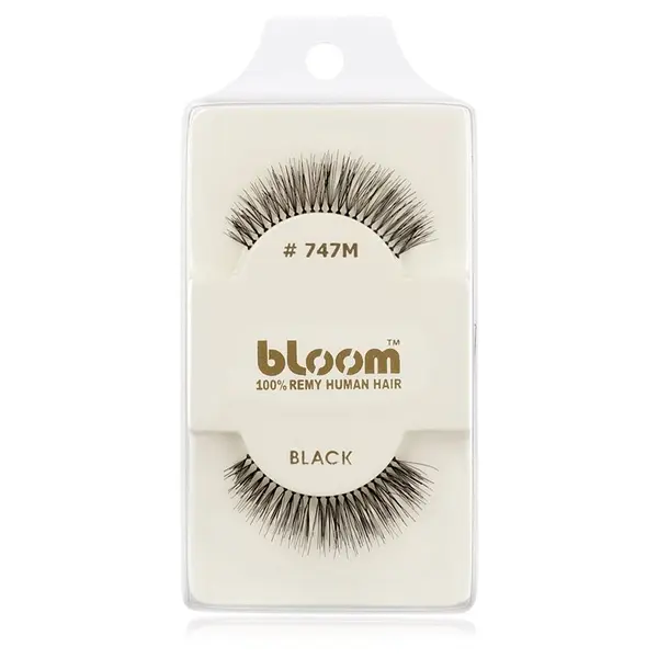 Bloom Bloom Natural trepavice od prirodne kose za lijepljenje No. 747M (Black) 1 cm