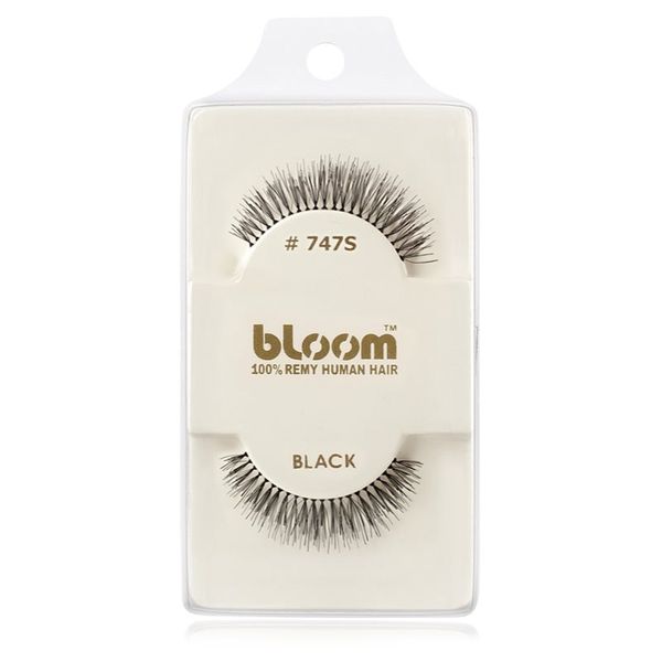 Bloom Bloom Natural trepavice od prirodne kose za lijepljenje No. 747S (Black) 1 cm