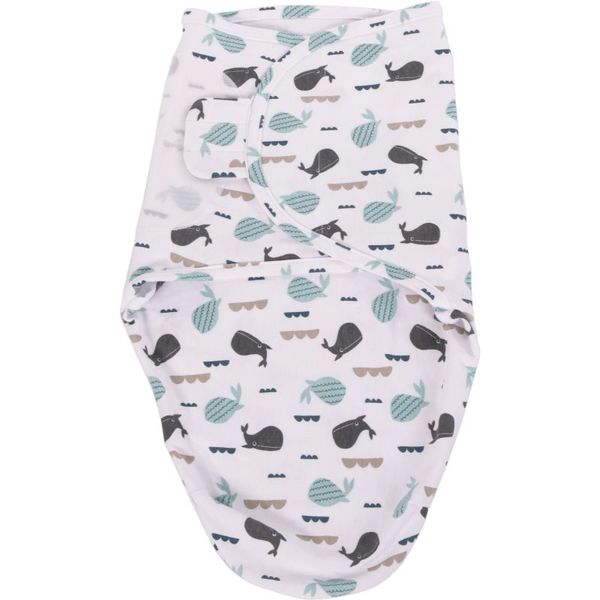 Bo Jungle Bo Jungle B-Wrap Small Ocean Whales dekica za povijanje 3,2-6,4kg 1 kom