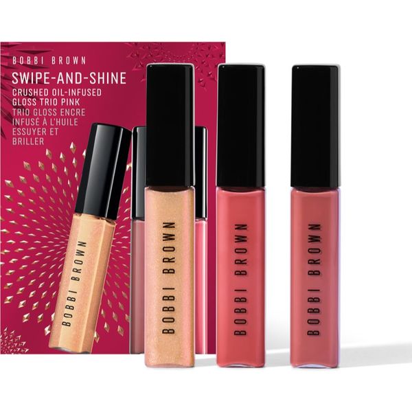 Bobbi Brown Bobbi Brown Holiday Swipe-and-Shine Crushed Oil-Infused Gloss Trio set hidratantnih sjajila za usne