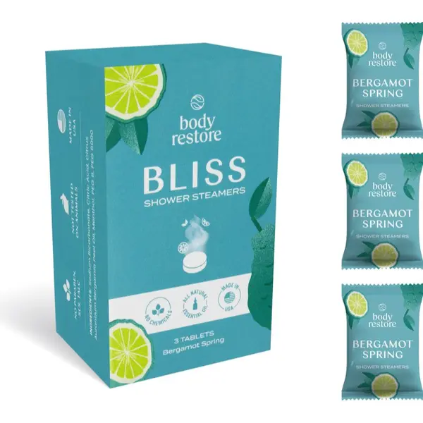 Body Restore Body Restore Bliss Shower Steamers tablete za tuširanje parfemi Bergamot Spring 3 kom