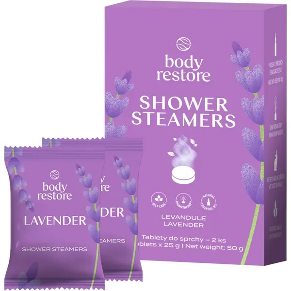 Body Restore Body Restore Lavender Shower Steamers tablete za tuširanje s mirisom lavande 2x25 g