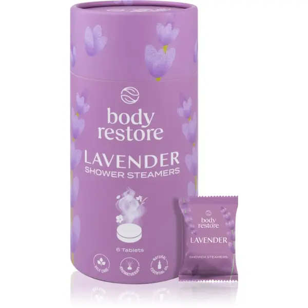 Body Restore Body Restore Lavender Shower Steamers tablete za tuširanje s mirisom lavande 6 kom
