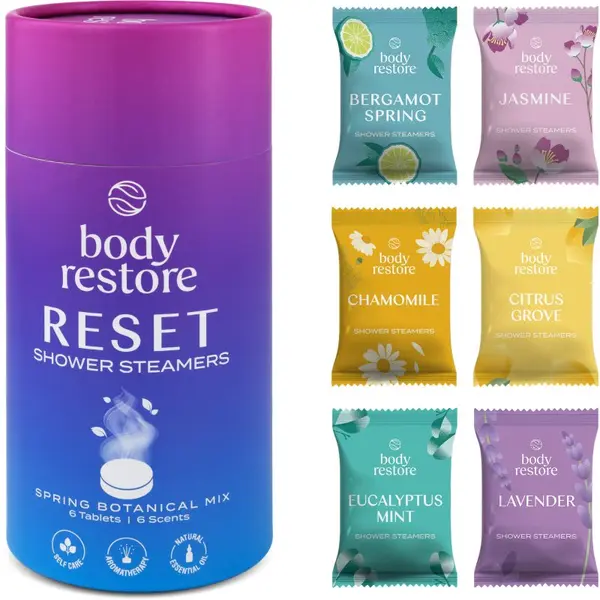 Body Restore Body Restore Reset Shower Steamers tablete za tuširanje parfemi Spring Botanical Mix 6 kom