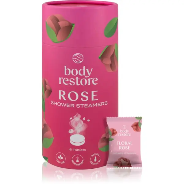 Body Restore Body Restore Rose Shower Steamers tablete za tuširanje s mirisom ruže 6 kom