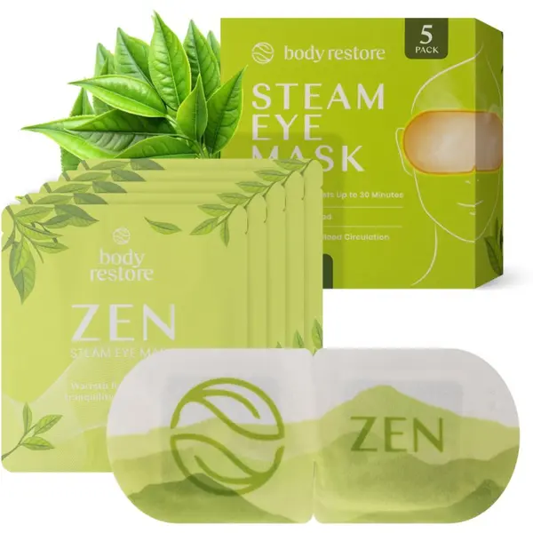 Body Restore Body Restore Steam Eye Mask Green Tea maska za područje oko očiju 5 kom