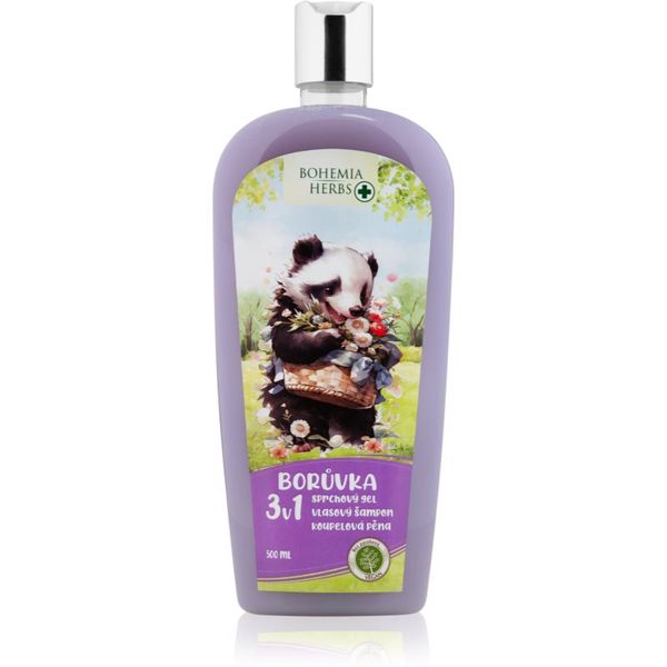Bohemia Gifts & Cosmetics Bohemia Gifts & Cosmetics Bohemia Herbs Blueberry kupka s mjehurićima i gel za kupanje za djecu 500 ml
