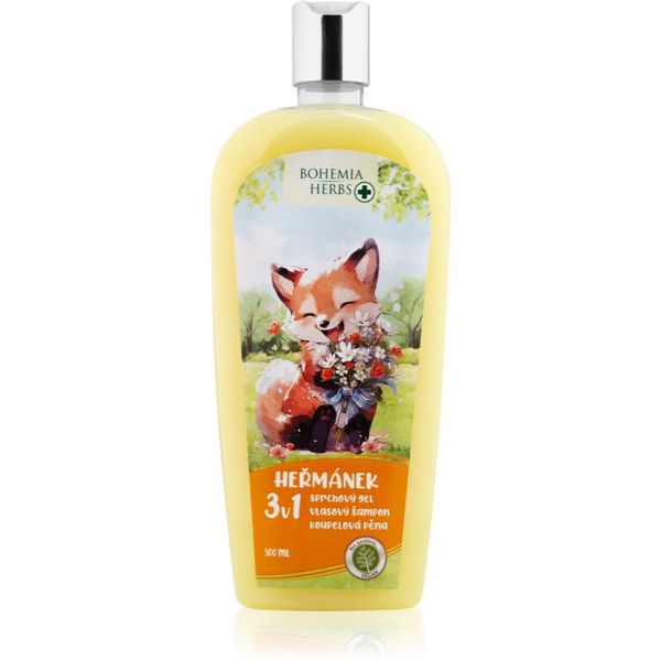 Bohemia Gifts & Cosmetics Bohemia Gifts & Cosmetics Bohemia Herbs Chamomile kupka s mjehurićima i gel za kupanje za djecu 500 ml