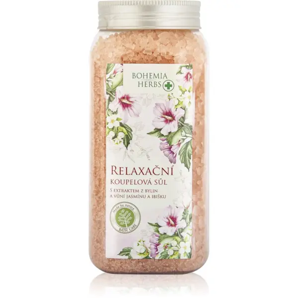 Bohemia Gifts & Cosmetics Bohemia Gifts & Cosmetics Bohemia Herbs Jasmine & Hibiscus sol za kupku 900 g