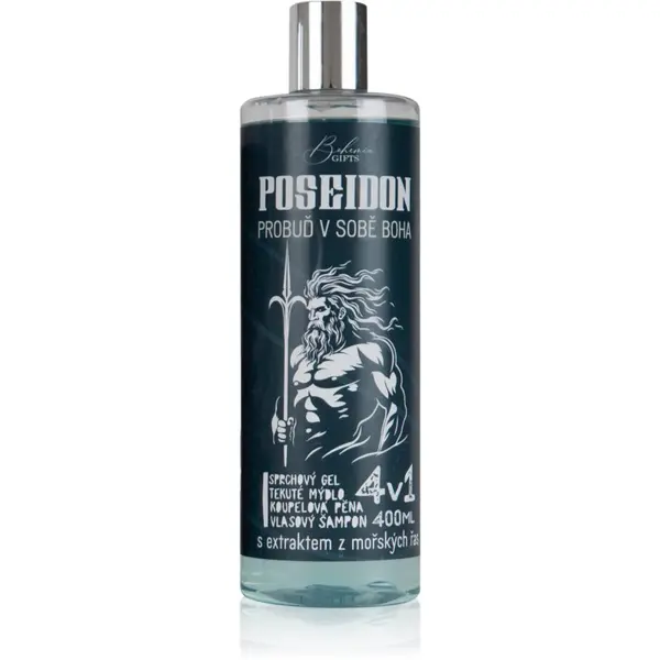 Bohemia Gifts & Cosmetics Bohemia Gifts & Cosmetics Poseidon gel za pranje 4 u 1 za muškarce 400 ml