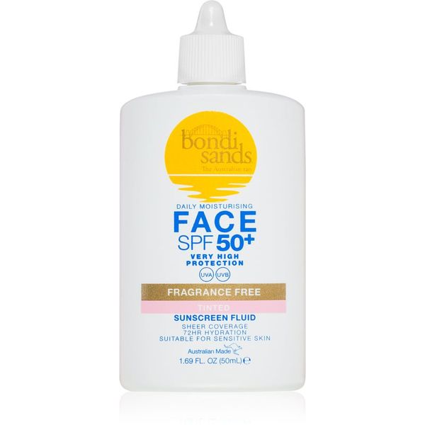 Bondi Sands Bondi Sands SPF 50+ Fragrance Free Tinted Face Fluid zaštitna krema za toniranje za lice SPF 50+ 50 ml