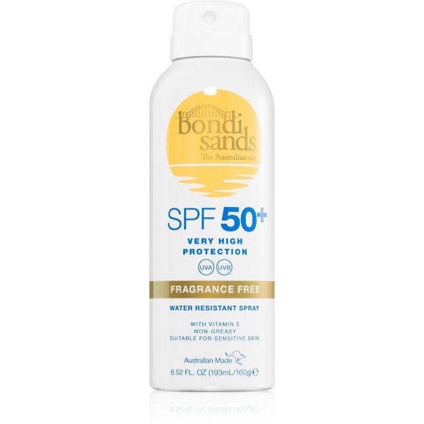 Bondi Sands Bondi Sands SPF 50+ Fragrance Free zaštitni sprej za sunčanje SPF 50+ 160 g