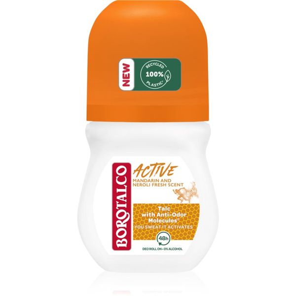 Borotalco Borotalco Active Mandarin & Neroli osvježavajući dezodorans roll-on s kuglicom 50 ml
