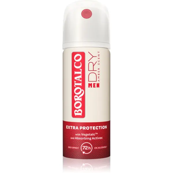 Borotalco Borotalco MEN Dry dezodorans u spreju 72h parfemi Amber 40 ml