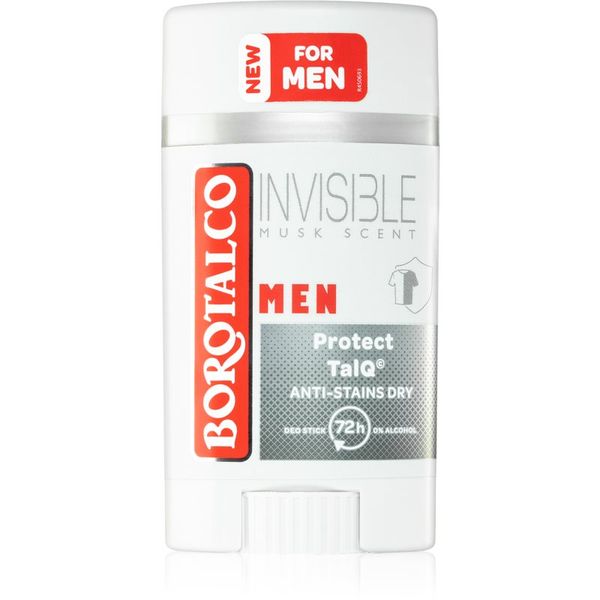 Borotalco Borotalco MEN Invisible dezodorans roll-on bez bijelih i žutih mrlja za muškarce parfemi Musk Scent 40 ml
