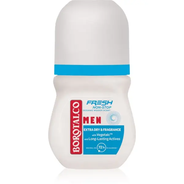 Borotalco Borotalco Non-Stop Fresh MEN dezodorans roll-on za muškarce parfemi Oceanic Wood 50 ml