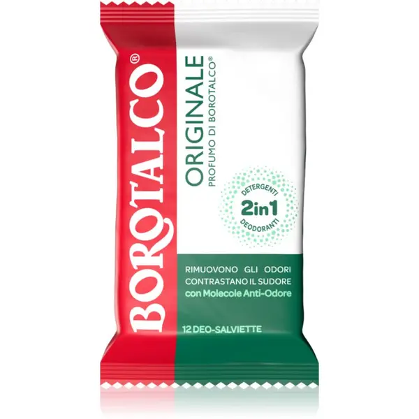 Borotalco Borotalco Original osvježavajuće vlažne maramice na noge, tijelo i pazuhe 12 kom