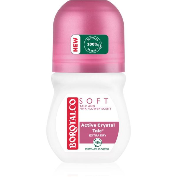 Borotalco Borotalco Soft Talc & Pink Flower roll-on dezodorans bez alkohola 50 ml