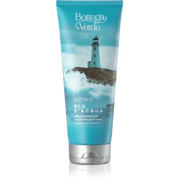 Bottega Verde Bottega Verde Blu d´Acqua gel za tuširanje i šampon 2 u 1 s morskom soli 200 ml