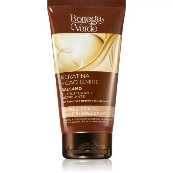 Bottega Verde Bottega Verde Keratin & Cashmere obnavljajući regenerator za jednostavno raščešljavanje kose 150 ml