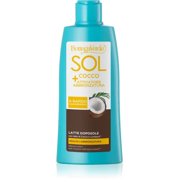 Bottega Verde Bottega Verde Sol Cocco hidratantno mlijeko za tijelo za održavanje preplanulog tena 200 ml