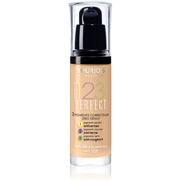 Bourjois Bourjois 123 Perfect tekući puder za savršen izgled nijansa 51 Vanille Clair SPF 10 30 ml