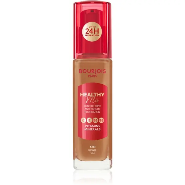 Bourjois Bourjois Healthy Mix posvjetljujući hidratantni puder 24h nijansa 57N Bronze 30 ml