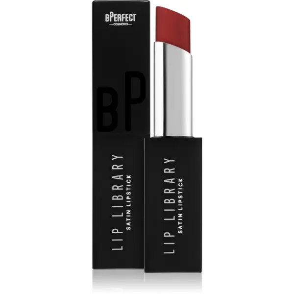 BPerfect BPerfect Lip Library Satin kremasti ruž za usne nijansa Scarlet 3 g