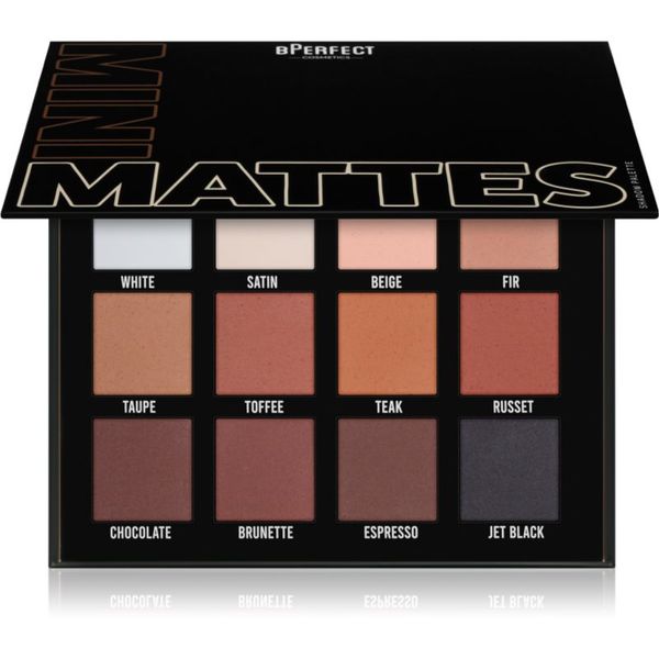 BPerfect BPerfect MiniMattes paleta sjenila za oči 15,6 g