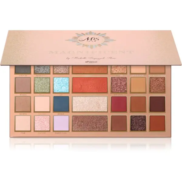 BPerfect BPerfect Mrs Glam Magnificent Palette multifunkcionalna paleta za lice i oči 48 g
